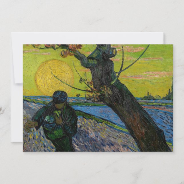 Invitación Vincent van Gogh - El sembrador  (Anverso)
