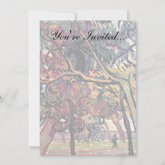 Invitación Vincent Van Gogh - Estudio de pinos