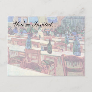 Invitación Vincent Van Gogh - Interior de un restaurante