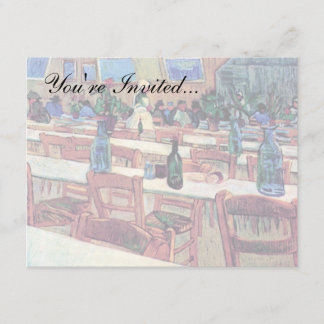 Invitación Vincent Van Gogh - Interior de un restaurante