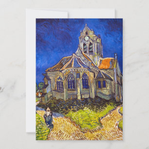 Invitación Vincent van Gogh - La Iglesia en Auvers