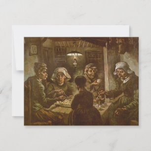 Invitación Vincent van Gogh - Los comedores de patatas