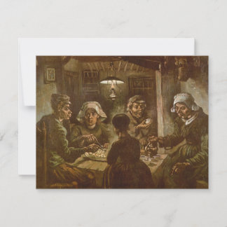Invitación Vincent van Gogh - Los comedores de patatas
