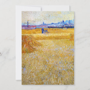 Invitación Vincent van Gogh - Los cosechadores
