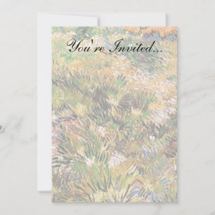 Invitación Vincent Van Gogh - Meadow In the Garden Bella Arte