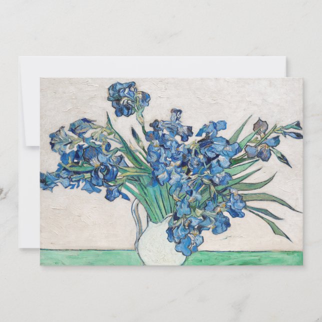 Invitación Vincent van Gogh - Naturaleza muerta: jarrón con l (Anverso)