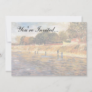 Invitación Vincent Van Gogh - Orillas del Sena Arte Fino