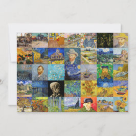 Invitación Vincent van Gogh - Piquetas maestras del mosaico