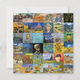 Invitación Vincent van Gogh - Piquetas maestras del mosaico