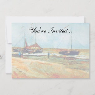 Invitación Vincent Van Gogh - Playa en Scheveningen Arte Fino