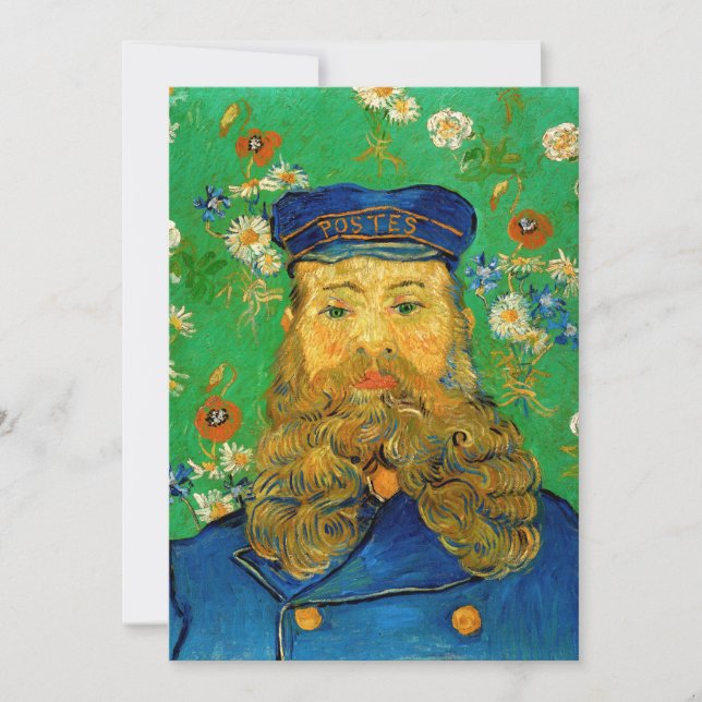Invitación Vincent Van Gogh - Postman Joseph Roulin (Anverso)
