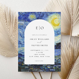 Invitación Vincent Van Gogh Starry Night Boda