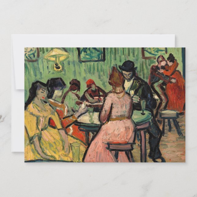 Invitación Vincent van Gogh - The Brothel (Anverso)