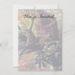 Invitación Vincent Van Gogh - Todavía La Vida Con Nidos De Av