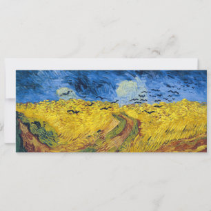 Invitación Vincent van Gogh - Trigal con cuervos