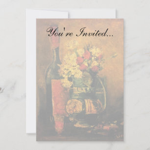 Invitación Vincent Van Gogh - Vase Con El Bella Artes De Carn