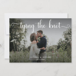 Invitación Vinculación de la foto de Knot superpuesta escritu