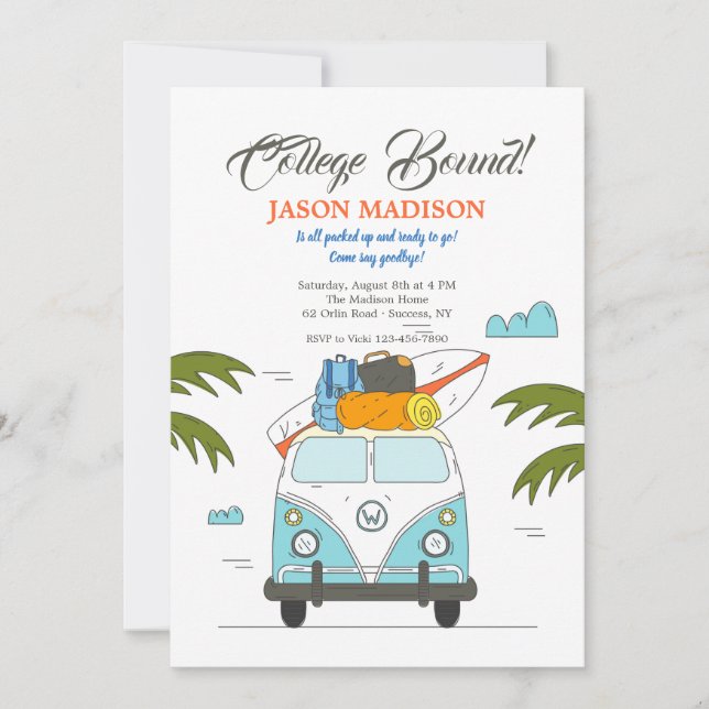 Invitación vinculada a la universidad (Anverso)