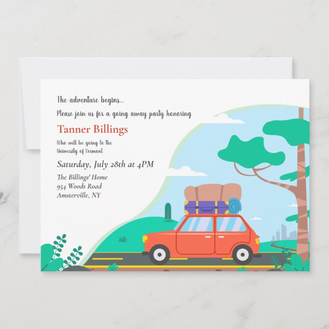 Invitación vinculada a la universidad (Anverso)
