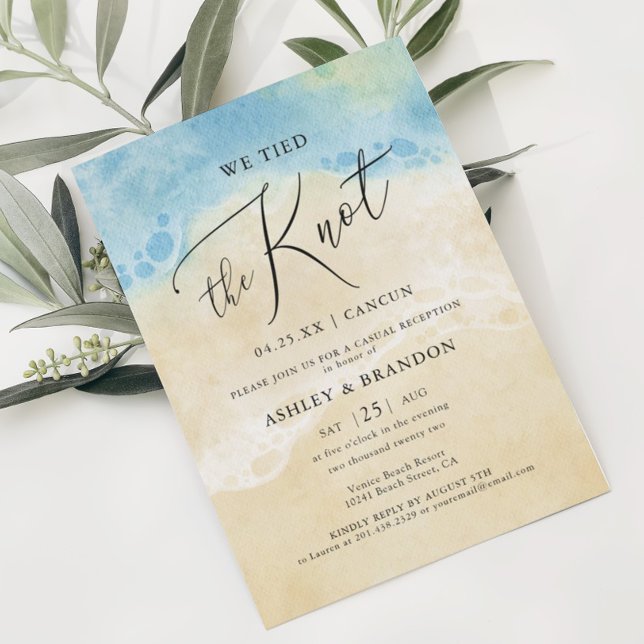 Invitación Vinculamos El Elopement De Knot Beach (Subido por el creador)