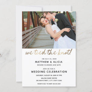 Invitación Vinculamos la recepción de bodas de nudos