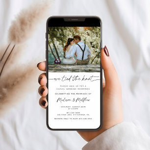 Invitación Vinculamos la recepción de bodas Knot