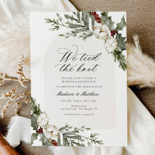 Invitación Vinculamos la recepción de la Boda de Invierno Kno