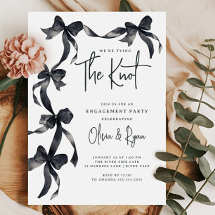 Invitación Vinculando al Partido del Compromiso del Knot