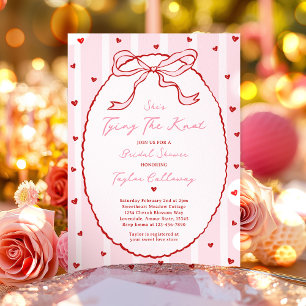 Invitación Vinculando la ducha nupcial de Knot Bow
