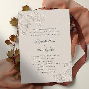 Invitación Viñedo de Otoño Clásico Moderno Bodega Trigo Boda
