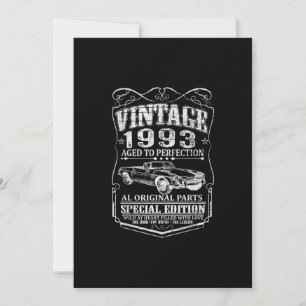 Invitación Viñeta de 30 años de edad 1993 Leyenda de mito de 