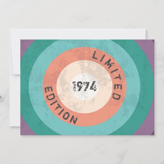 Invitación Viñeta edición limitada 1974 50º cumpleaños temáti (Anverso)