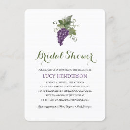 Invitación Vineyard de acuarela | Ducha de novia