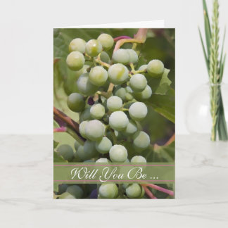 Invitación Vineyard de uvas verdes será mi dama de honor