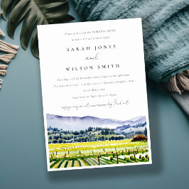 Invitación Vineyard en el valle de Napa después de la mañana