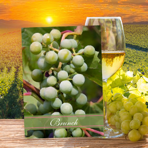 Invitación Vineyard Post Boda Brunch Green Grapes