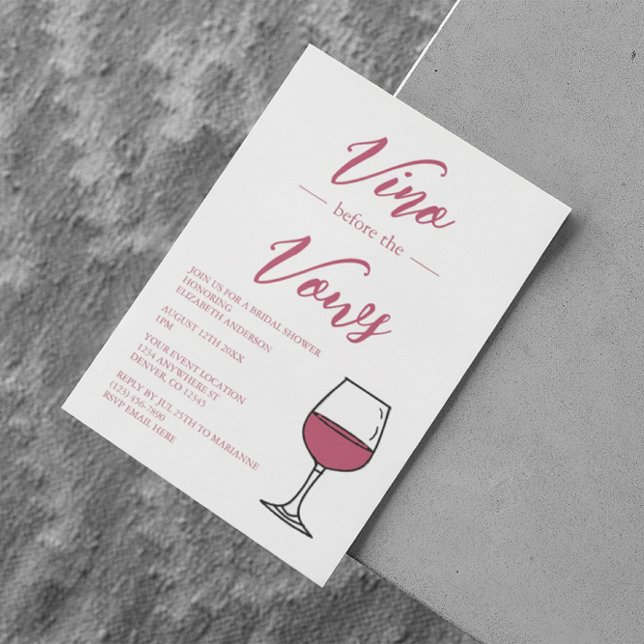 Invitación Vino Antes De La Ducha Bridal Vows (Subido por el creador)