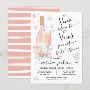 Invitación Vino antes de la ducha de novias Vows Brunch & Bub