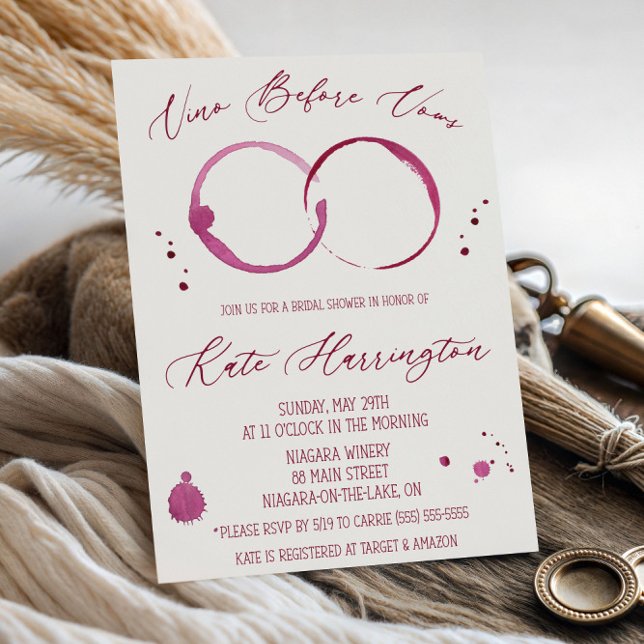 Invitación Vino antes de las Vacas, vino, manchas de vino, du (Subido por el creador)