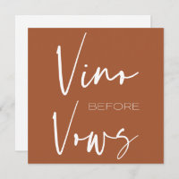 Vino antes de prometer una novia de sabor a vino d