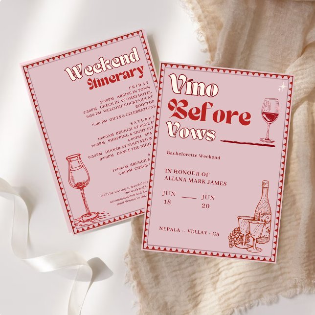 Invitación Vino Antes De Vacas Bachelorette Fin De Semana Iti (Subido por el creador)