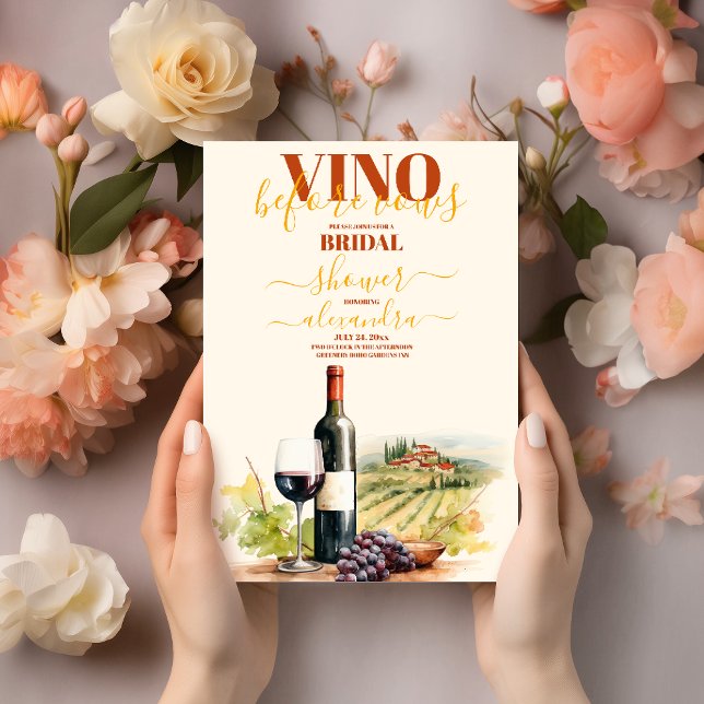 Invitación Vino Antes De Vacas Ducha Británica Bachelorette (Subido por el creador)
