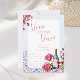Invitación Vino antes de vales Bachelorette