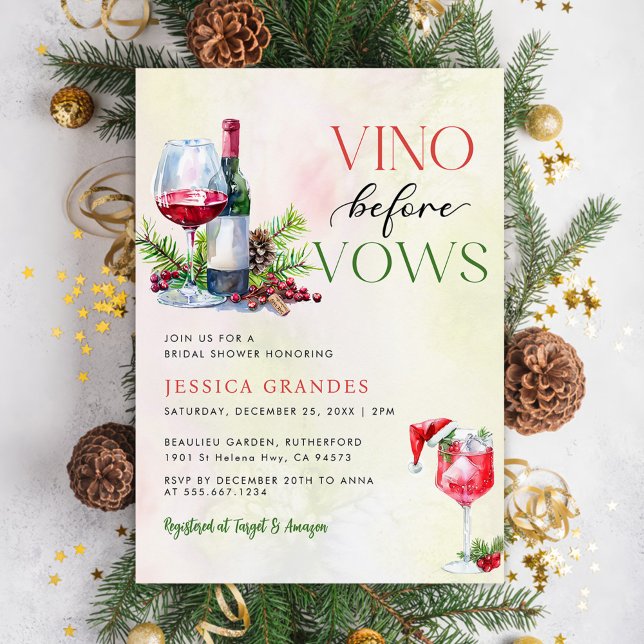 Invitación Vino Antes De Var El Tema Del Vino Rosa Ducha Brid (Subido por el creador)