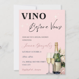 Invitación Vino Antes De Var Vino Winery Bridal Shower