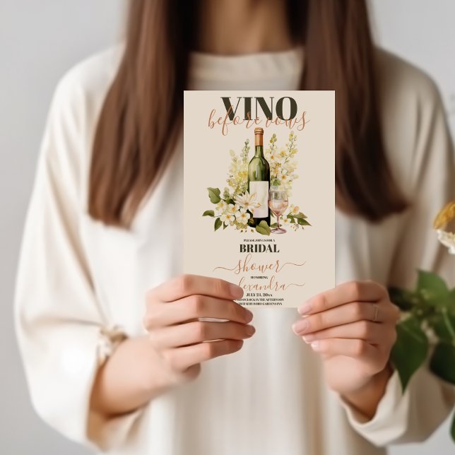 Invitación Vino Antes De Vocar Vino Rosa Degustar Ducha Britá (Subido por el creador)