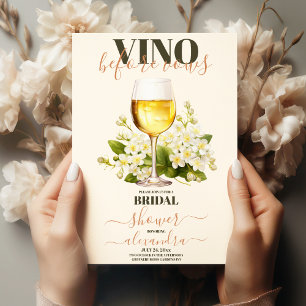 Invitación Vino antes de Vows Bach Personalizado Bodega Bache