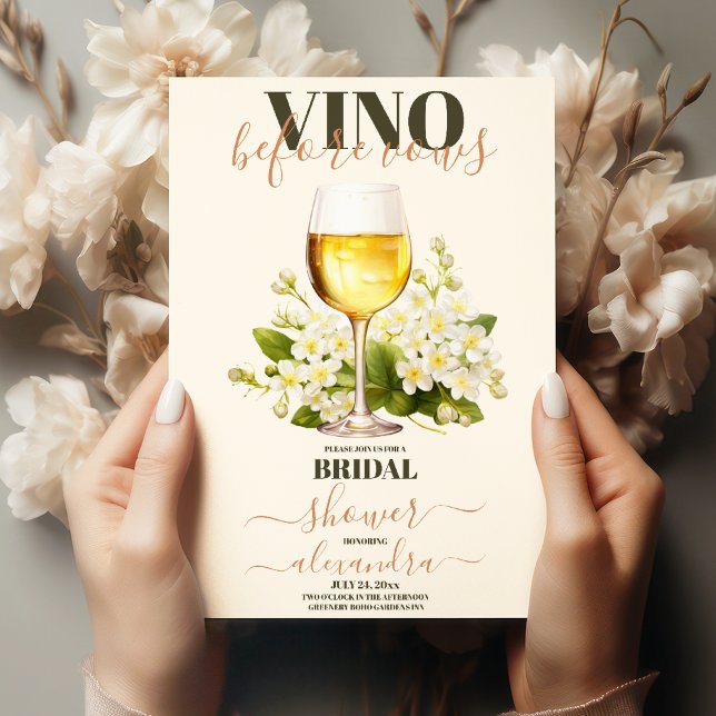 Invitación Vino antes de Vows Bach Personalizado Bodega Bache (Subido por el creador)