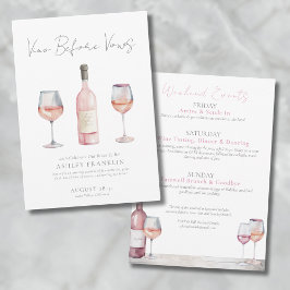 Invitación Vino antes de Vows Wine Bachelorette