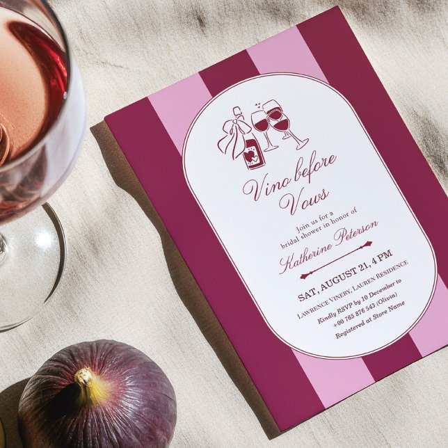 Invitación Vino Before Vows Bridal Shower Invitation (Subido por el creador)